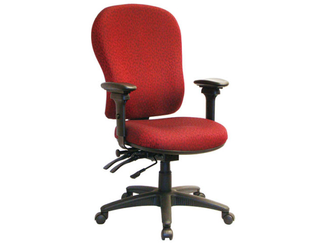 PRIMA SERIES – HIGH BACK MULTI-TASK CHAIR WITH SEAT SLIDER AND ROTATING ARMREST