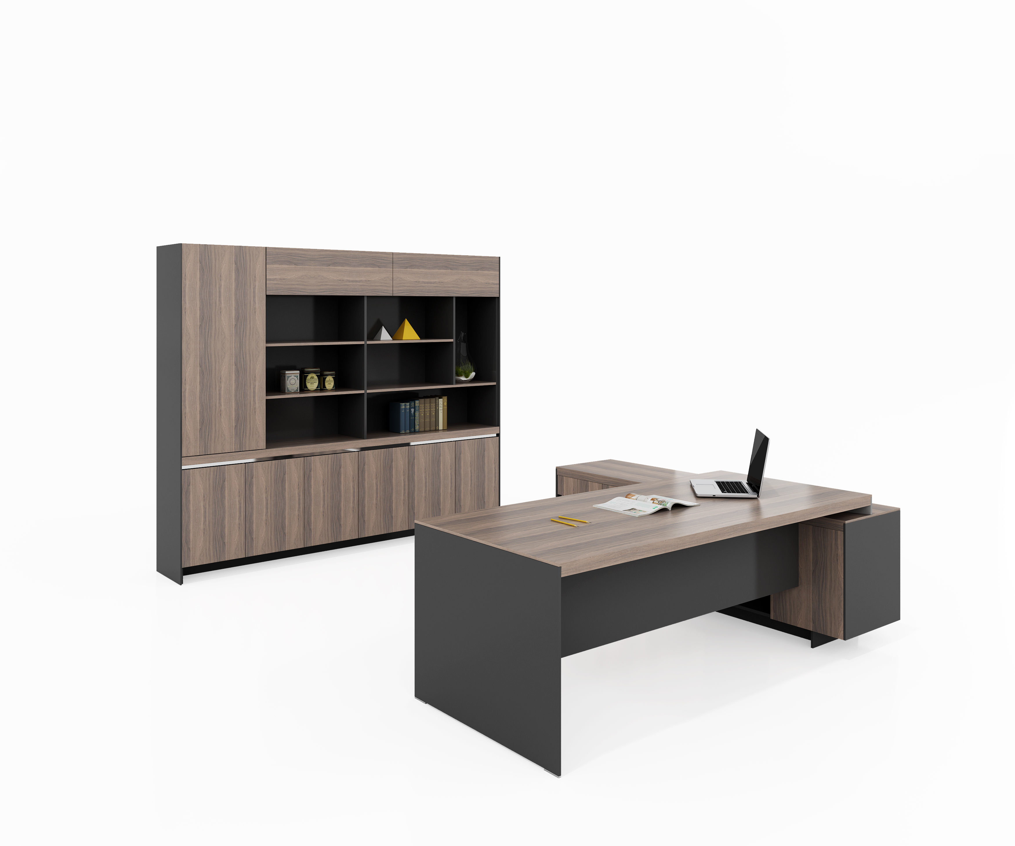 Exective Desk with Cabinet