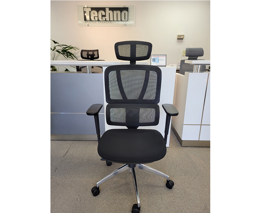 BOLD Multi-function Mesh Back Chair with Fabric Seat and Headset